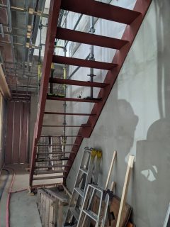 K邸新築工事　階段設置
